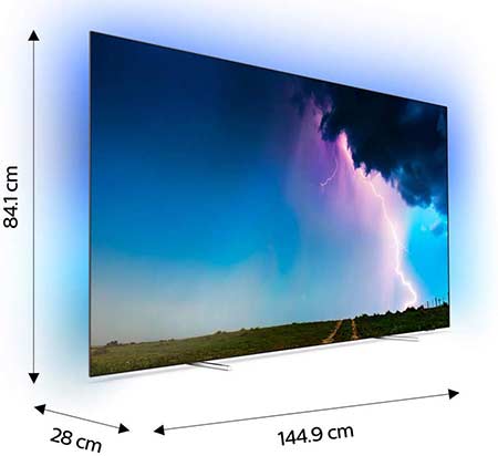 dimensioni e design smart tv oled