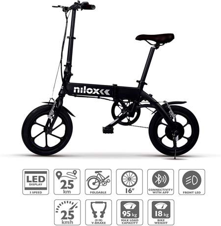 Nilox Doc X2 Plus Bici Elettrica pieghevole