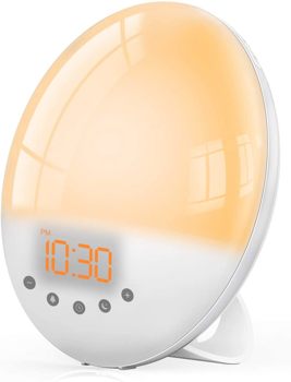 Alba Simulata Sveglia Sleep Aid Night Light e Funzione Smart Snooze Lampada da Comodino Luce Sveglia
